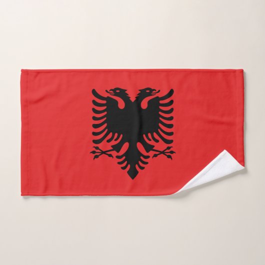 Handdoek met vlag van Albanië (Handdoek)