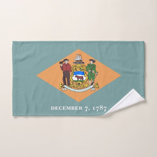Handdoek met vlag van de staat Delaware, VS (Handdoek)