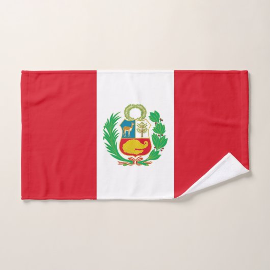 Handdoek met vlag van Peru (Handdoek)