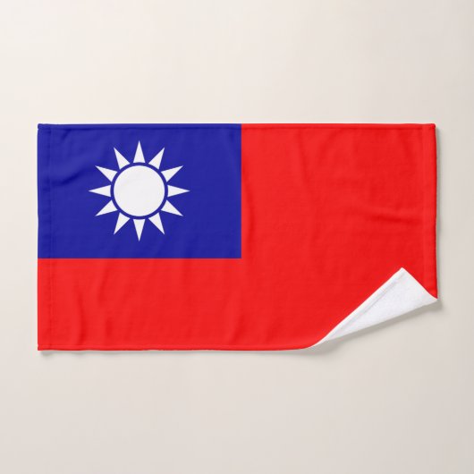 Handdoek met vlag van Taiwan (Handdoek)