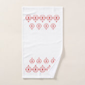 Handdoek Set - Rode Kerst Orbs (Handdoek)