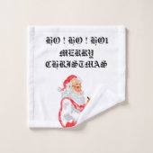 Handdoek Set: Santa (Wasdoekje)