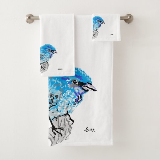 Handdoek Sets : Blauwe Vogel (Insitu)