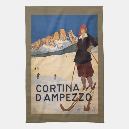 handdoek van de Italiaanse Alpen (Verticaal)