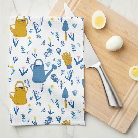 Handdoek voor het tuinbouwpatroon - cadeau voor tu (Quarter Fold)