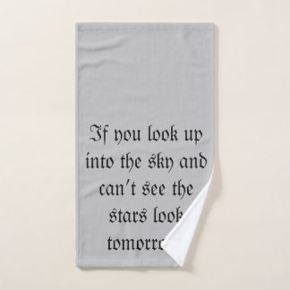 Handdoek voor SKY-citaat
