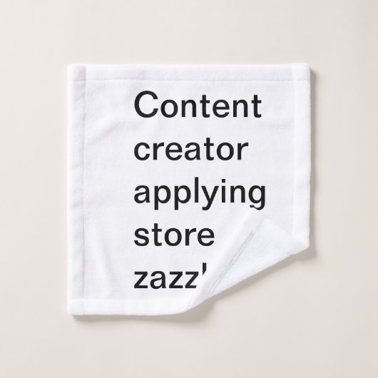 Handdoek voor wasprogramma voor content creator (Wasdoekje)