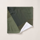 Handdoeken, hangwerk, gecombineerd, olijfdoek, gro bad handdoek (Wasdoekje)