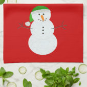 Handdoeken met Snowman Chirstmas (Gevouwen)