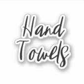 Handdoeken Opslag Sticker (Voorkant)