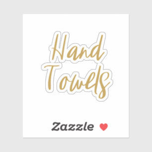 Handdoeken Opslag Sticker