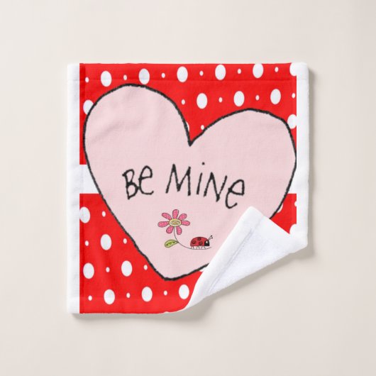 Handdoeken stellen Valentijnsdag Xoxo hart (Wasdoekje)