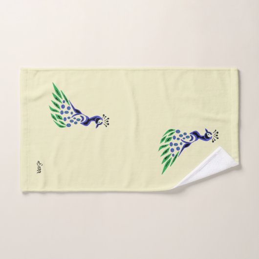 Handdoekjes: Peacock's Bad Handdoek (Handdoek)
