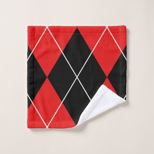 Handdoekset - Argyle Harlequin Bad Handdoek (Wasdoekje)