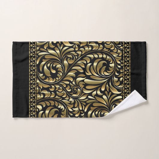 Handdoekset - Drama in zwart en goud Bad Handdoek (Handdoek)