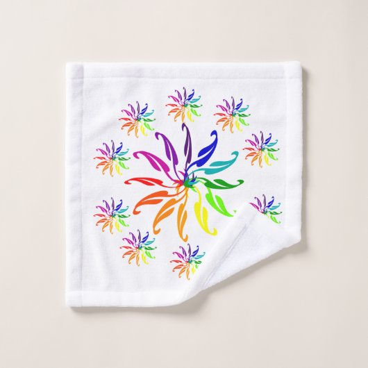 Handdoekset - Kleurwielen Bad Handdoek (Wasdoekje)