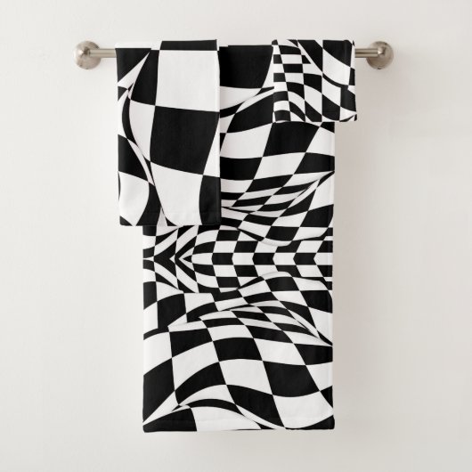 Handdoekset - Modified Checkered Flag Bad Handdoek (Insitu)