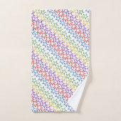 Handdoekset - Rijen van gekleurde sterren Bad Handdoek (Handdoek)