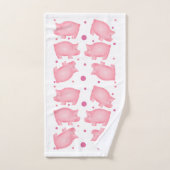Handdoekset voor varkens en poka-dots bad handdoek (Handdoek)