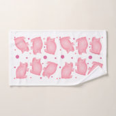 Handdoekset voor varkens en poka-dots bad handdoek (Handdoek)