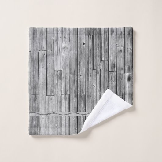 Handdoekset - Weathered Barn Wood Bad Handdoek (Wasdoekje)