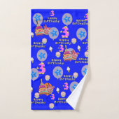 Handdoeksets, #3 Happy 3rd Birthday Bad Handdoek (Handdoek)