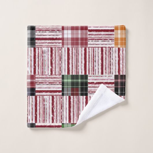 Handdoeksets, geplaatst bad handdoek (Wasdoekje)