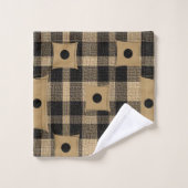 Handdoeksets, geplaatst bad handdoek (Wasdoekje)