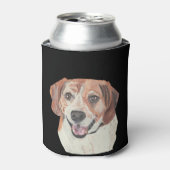  handdragende beagle Koelbox Blikjeskoeler (Blikje Voorkant)