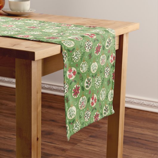 HandDrawn Christmas Ornament Table Runner Medium Tafelloper (Voorbeeld)