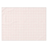 HandDrawn Organic Grid Check Ballet Pink Tafelkleed (Voorkant (Horizontaal))