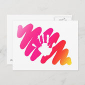 handdruk briefkaart (Voorkant / Achterkant)