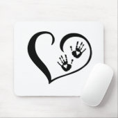 Handdruk_logo Muismat (Met muis)