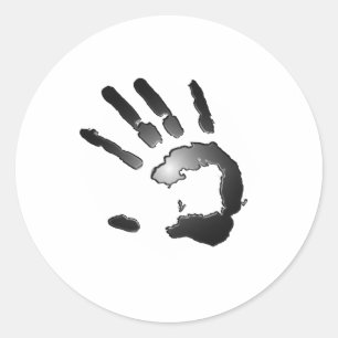 Handdruklaag Ronde Sticker