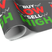 Handel in aandelen Forex-handelaar Aankoop hoog Cadeaupapier (Rol Hoek)