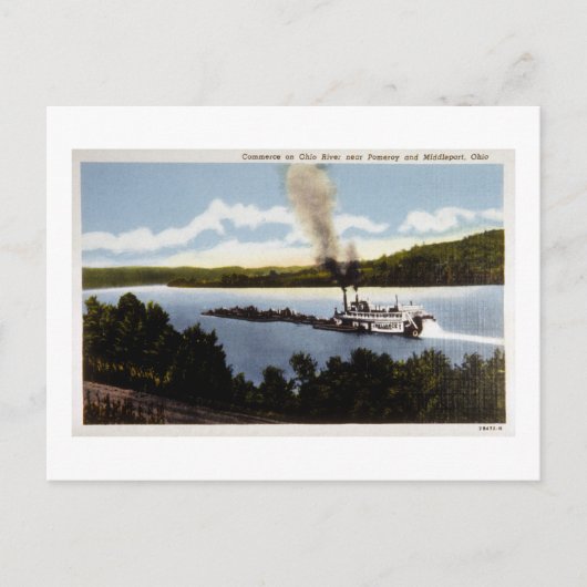 Handel in de rivier de Ohio Briefkaart (Voorkant)