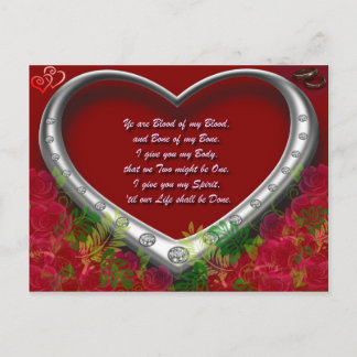 Handel. Scot Love Vow: Bloed van mijn Bloed Briefkaart