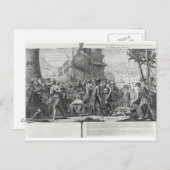 Handel tussen Mexicaanse Indiërs en Fransen Briefkaart (Voorkant / Achterkant)