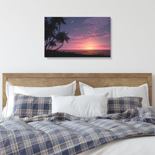 Handel Wind Twilight Canvas Afdruk (Insitu (Slaapkamer))