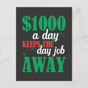 Handelaar beursgenoteerde aandelen Belegger Joke Briefkaart