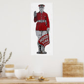 Handelaar in de motorkap poster (Keuken)