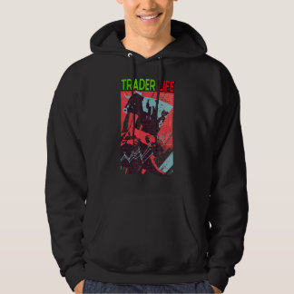 Handelaar Leven Crypto Stock Trading Bullish Beari Hoodie