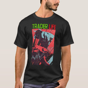 Handelaar Leven Crypto Stock Trading Bullish Beari T-shirt