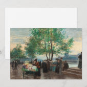 Handelaren aan de Seine | Victor Gabriel Gilbert (Voorkant / Achterkant)