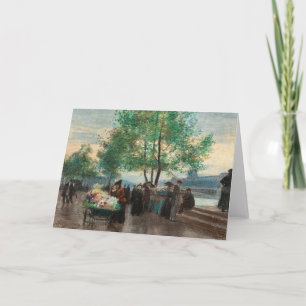 Handelaren aan de Seine   Victor Gabriel Gilbert Kaart