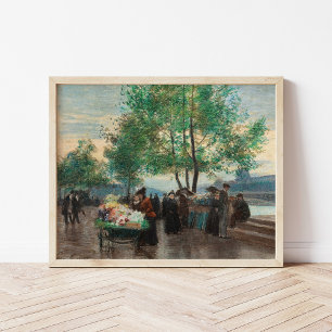 Handelaren aan de Seine   Victor Gabriel Gilbert Poster