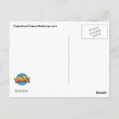 Handeling Cheesy Medicine Officieel Briefkaart (Achterkant)