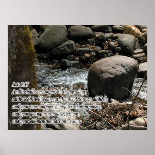 Handelingen 2:17 Beloften Poster (Voorkant)