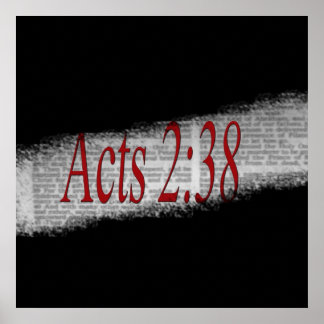Handelingen 2:38 Poster