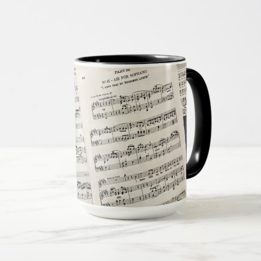 Handel's MESSIAH-mok voor SOPRANO Mok (Voorkant rechts)